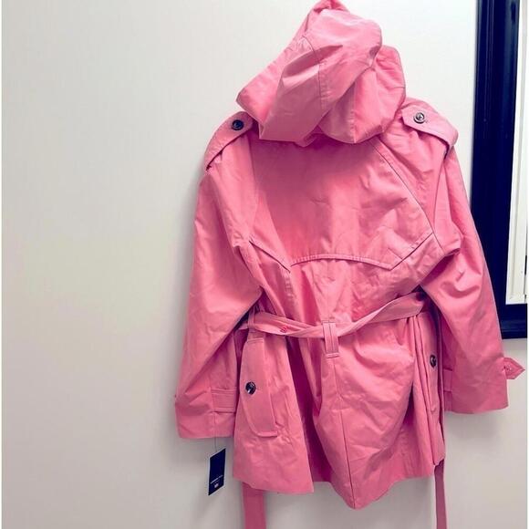 LONDON FOG Petite Double-Breasted Water-Resistant Belted Trench Jacket,coat PL🦩 - Picture 7 of 9